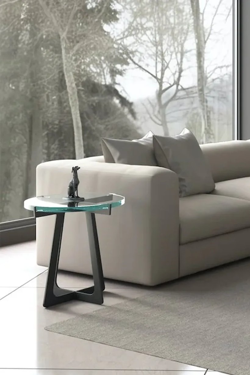 Neve Circular Side Table by NOVOMERA