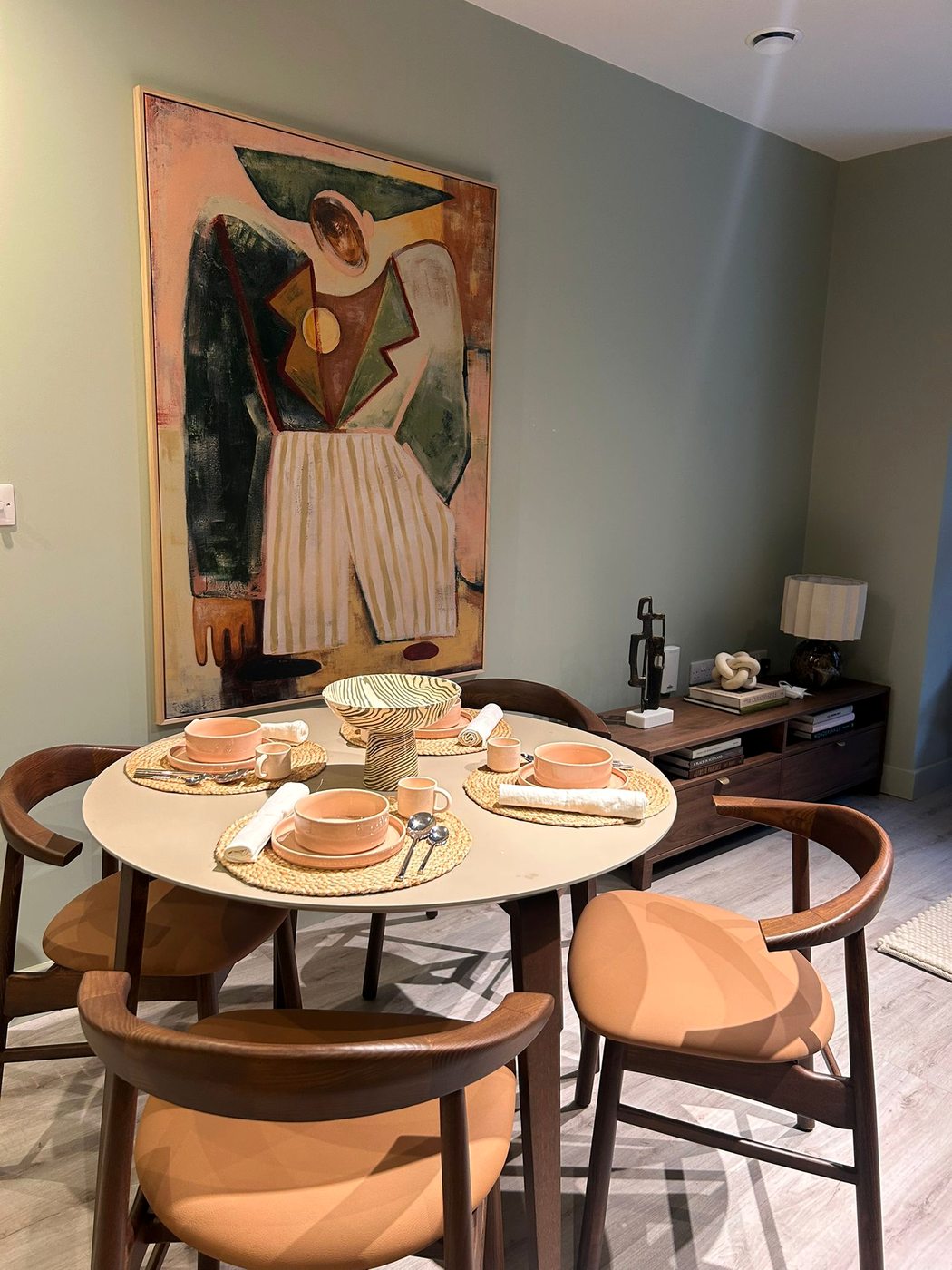 Birmingham apartment — dining table and chairs