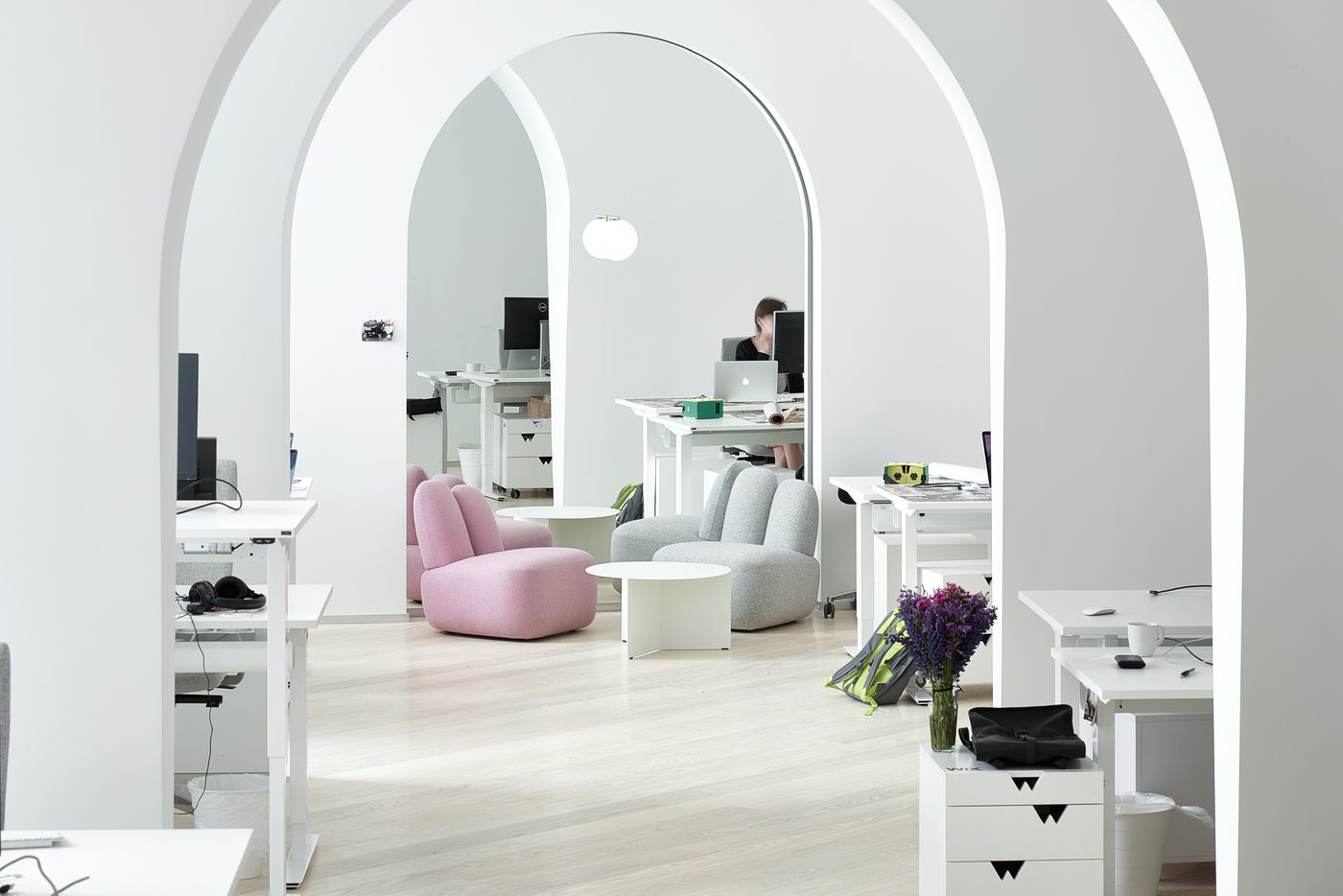 Wix offices — workspace with breakout seating